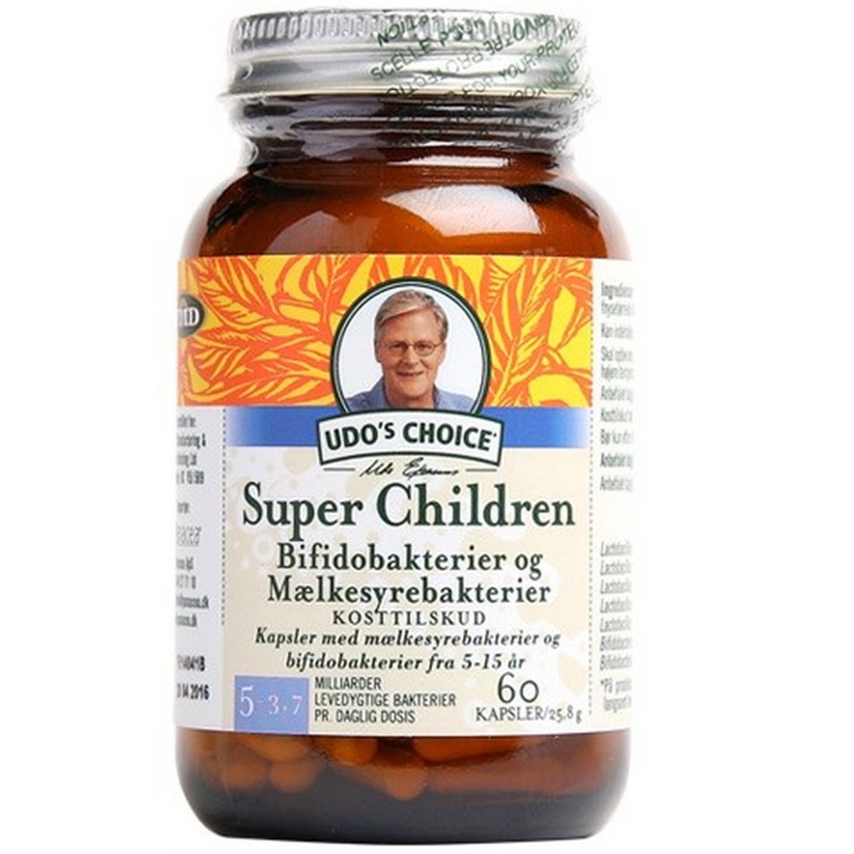 Udo´s Choice Super Children fra 5-15 år, mælkesyrebakterier, 60kap.