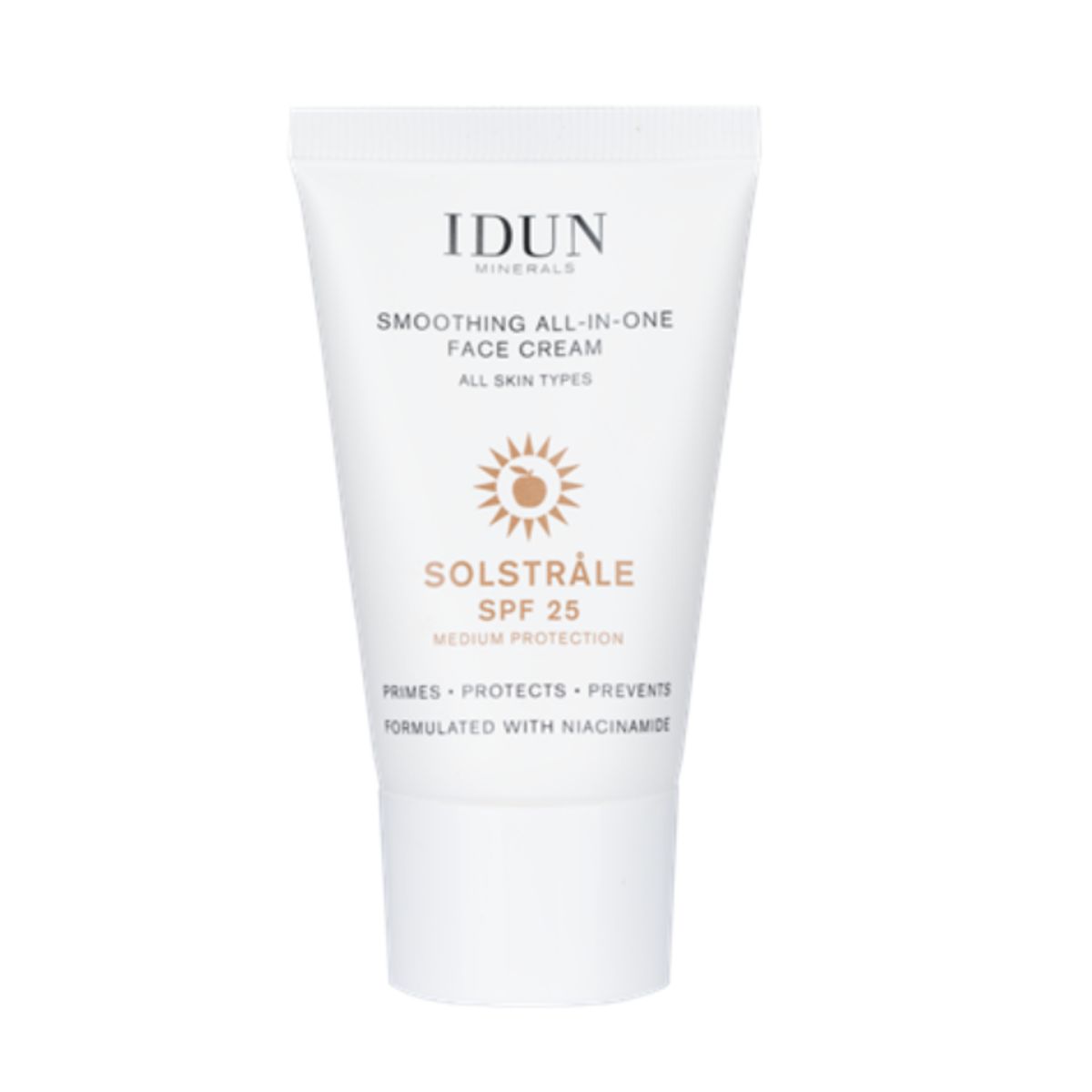 IDUN Solstråle SPF 25 Primer & Face Cream, 30 ml.