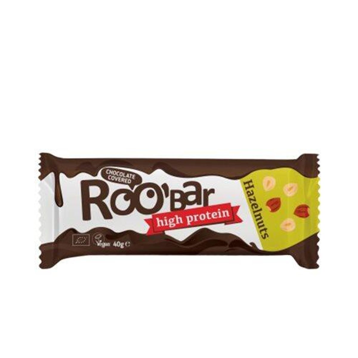 Roobar Choko hasselnødde protein Ø, 40g