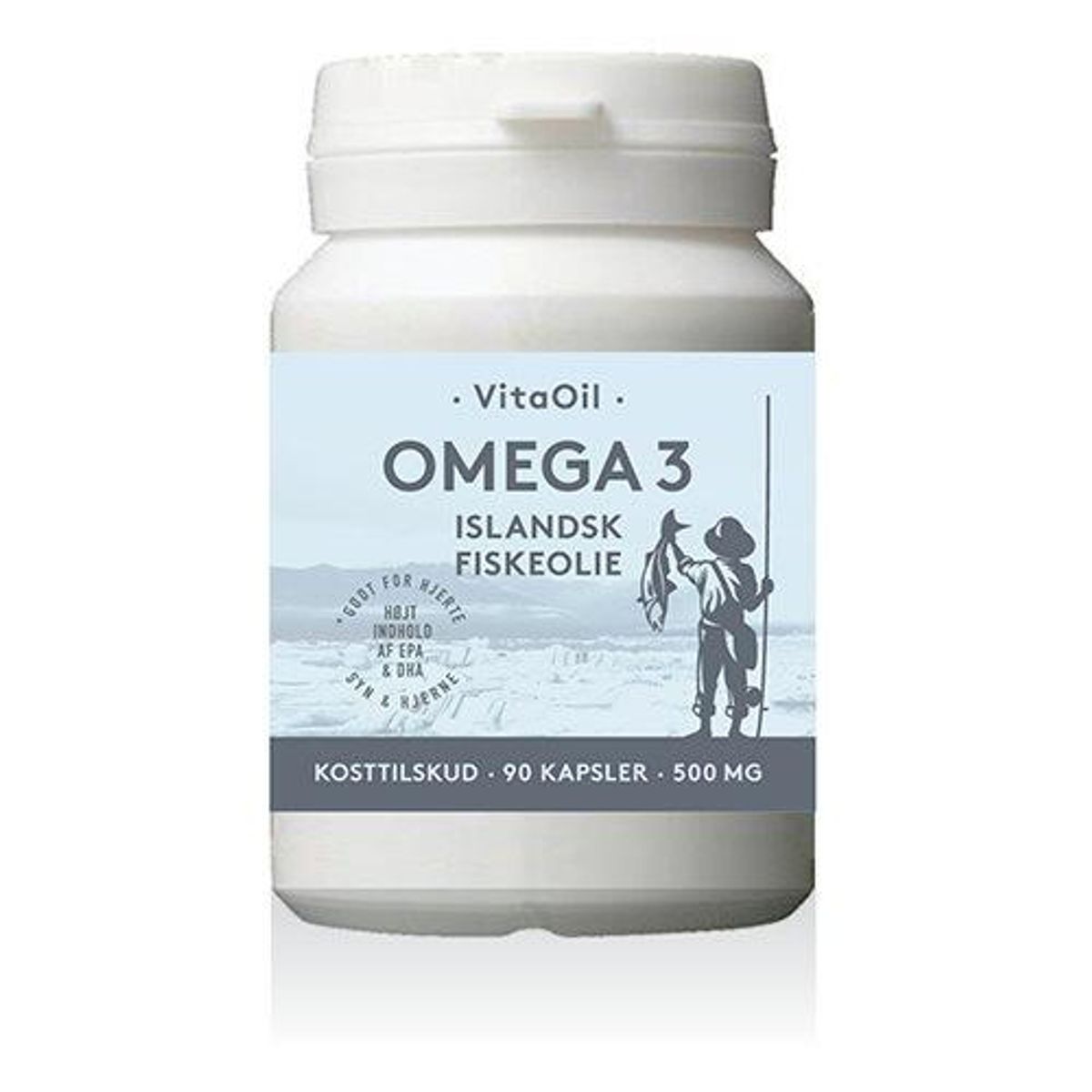 VitaOil Omega 3 Fiskeoliekapsler, 90stk