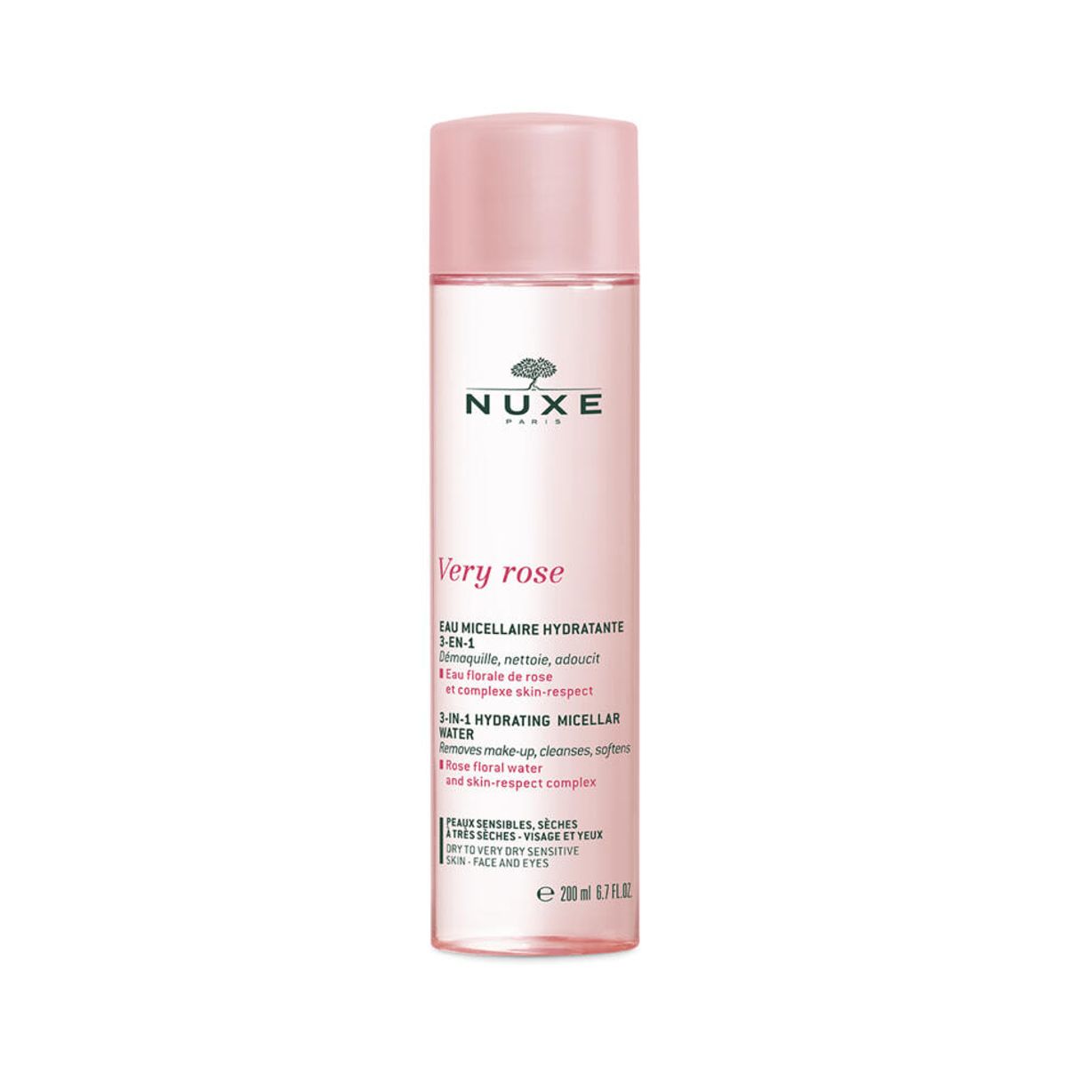 Nuxe Very Rose Cleansing Water Sensitive Skin, 200 ml.