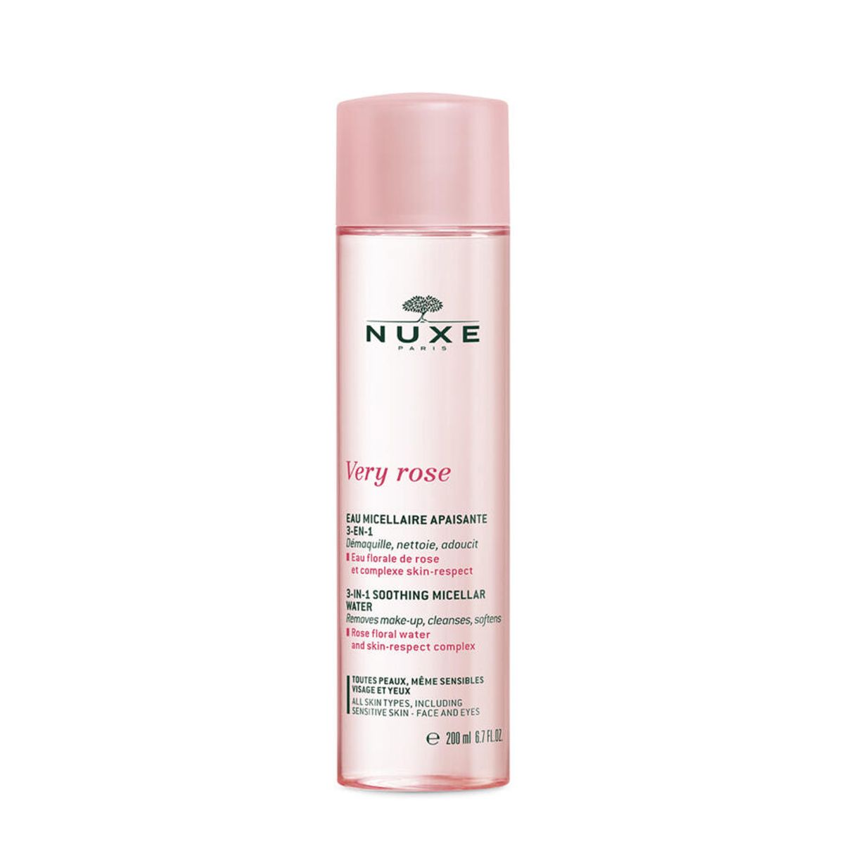 Nuxe Very Rose Cleansing Water Dry Skin, 200 ml.