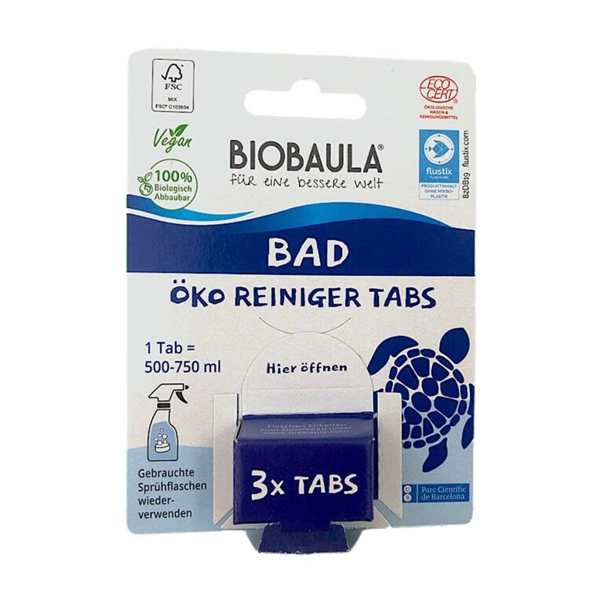 Biobaula Zerowaste Badrengøring 3-pack