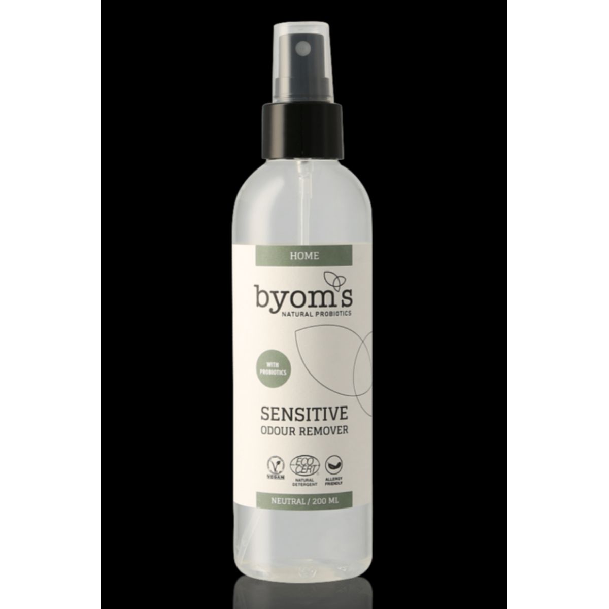 Byoms Home Sensitive Probiotic Odour Remover (Ecocert), 200ml.