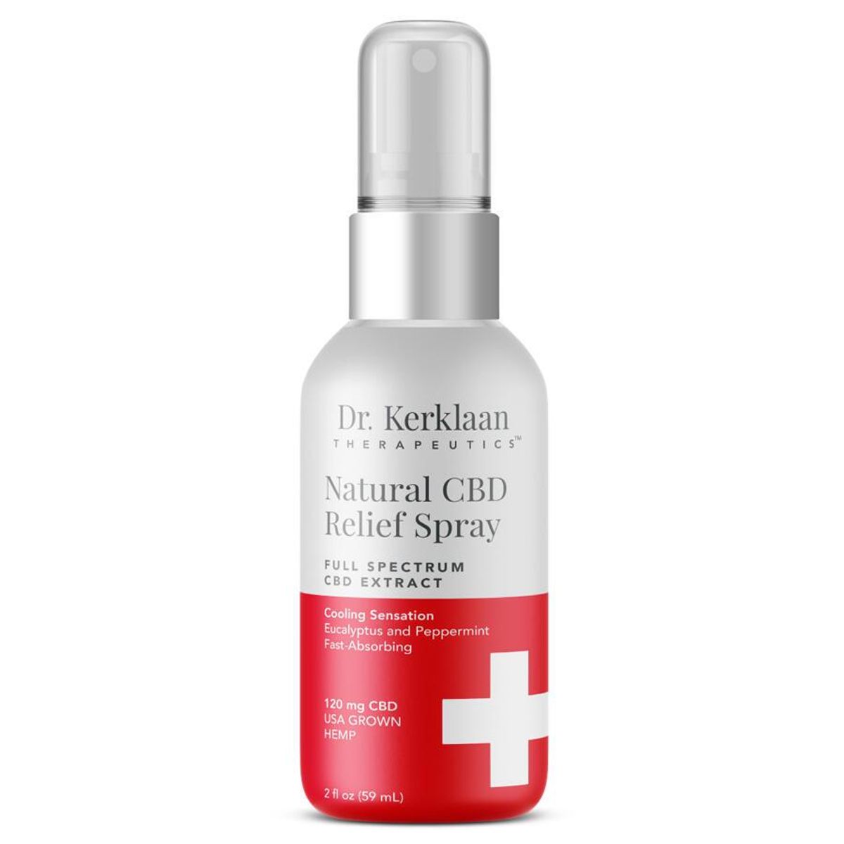 Dr. Kerklaan Therapeutics Natural CBD Relief Spray, 59ml.