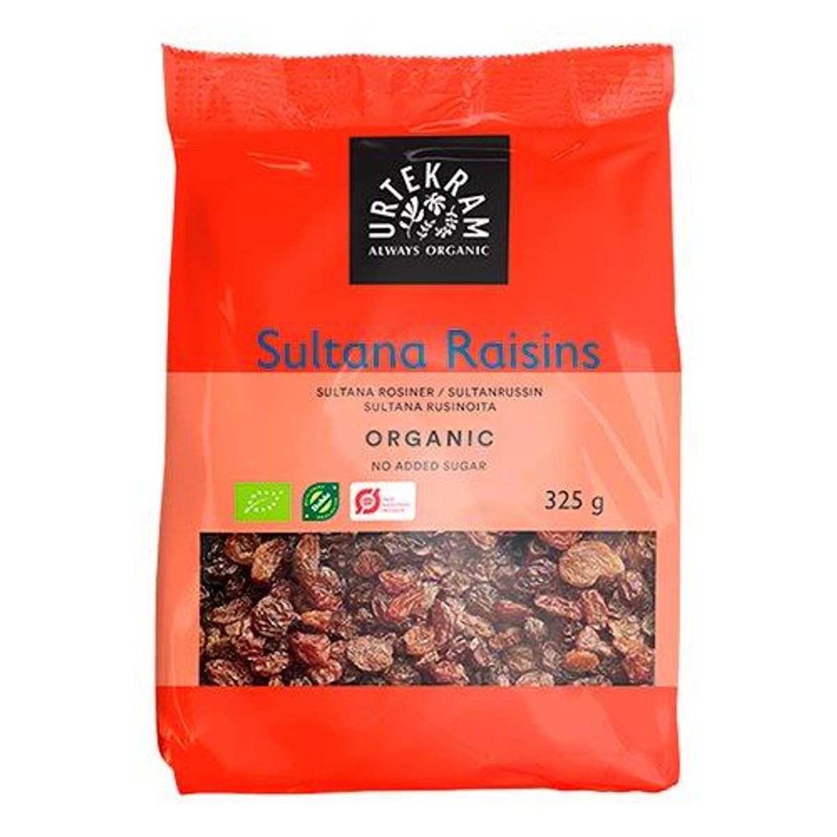 Urtekram Rosiner sultanas Ø, 325g.