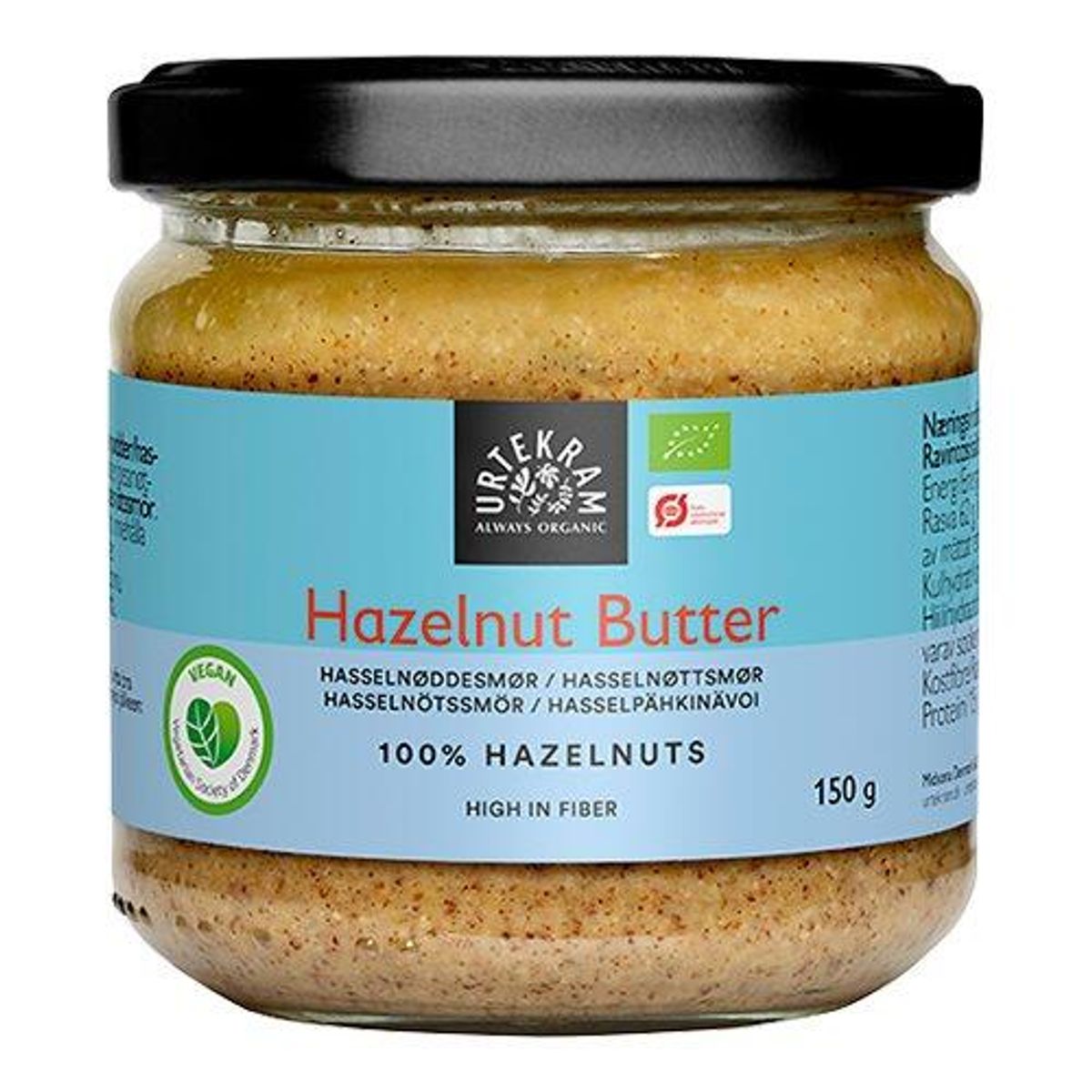 Urtekram Hazelnut butter Ø, 150g.