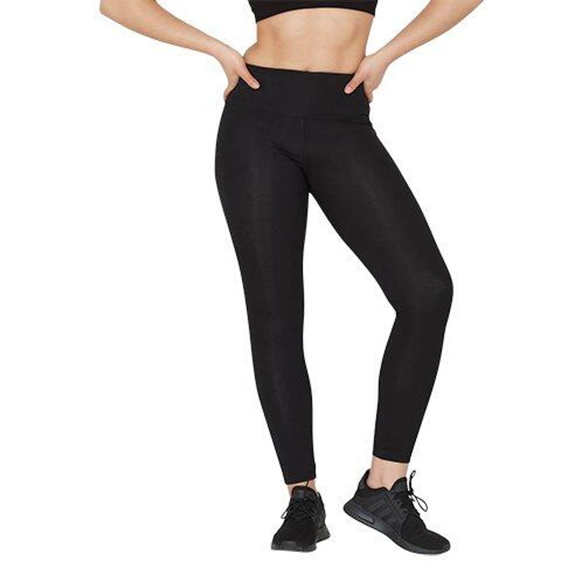 Boody Sports Tights dame sort Black, str. XS.