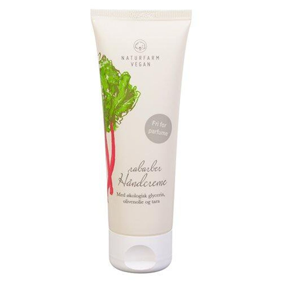 Naturfarm Vegan Håndcreme Rabarer, 75ml.