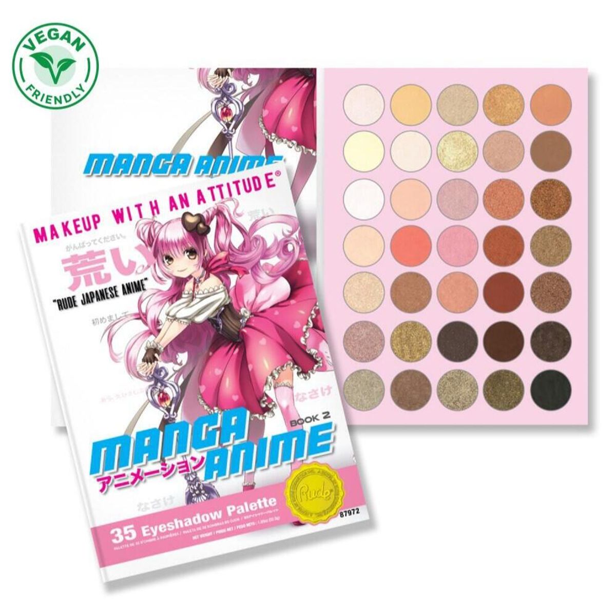 RUDE Cosmetics Eyeshadow Palette "Manga Anime"