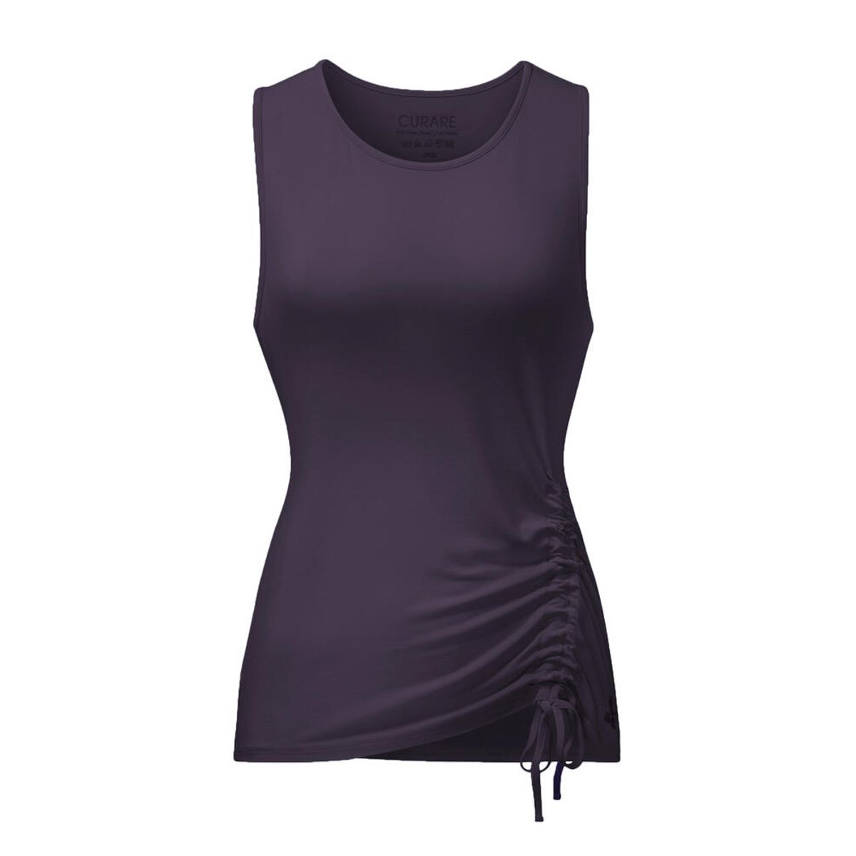 Curare Flow Tank Top Cord #9224 - Dark Aubergine