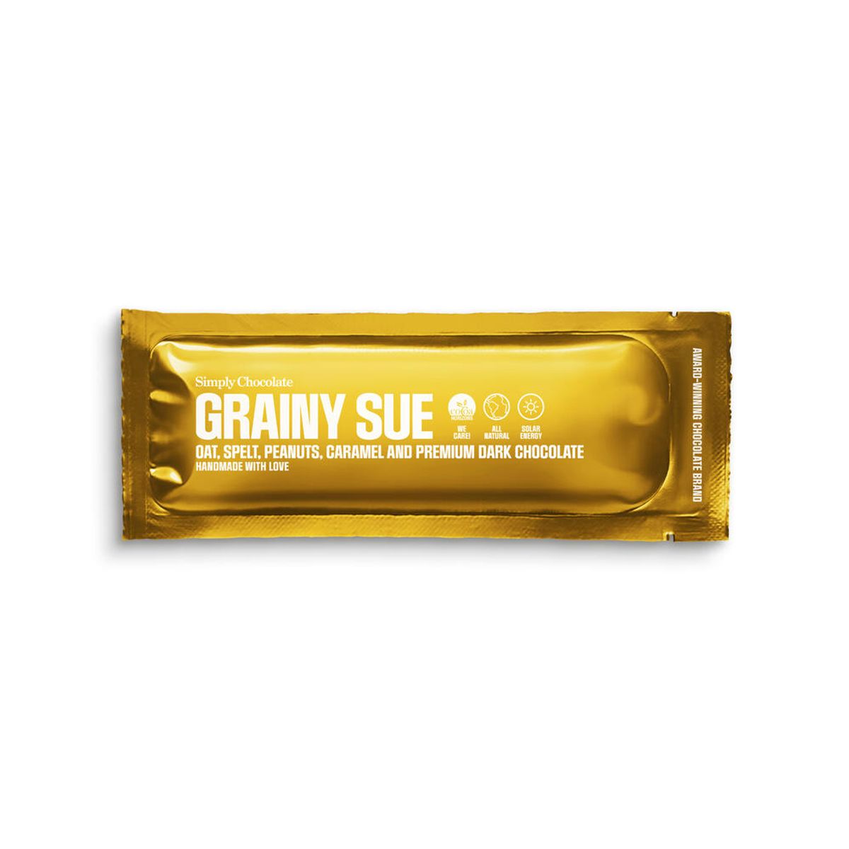 Simply Chocolate Grainy Sue, 40g.