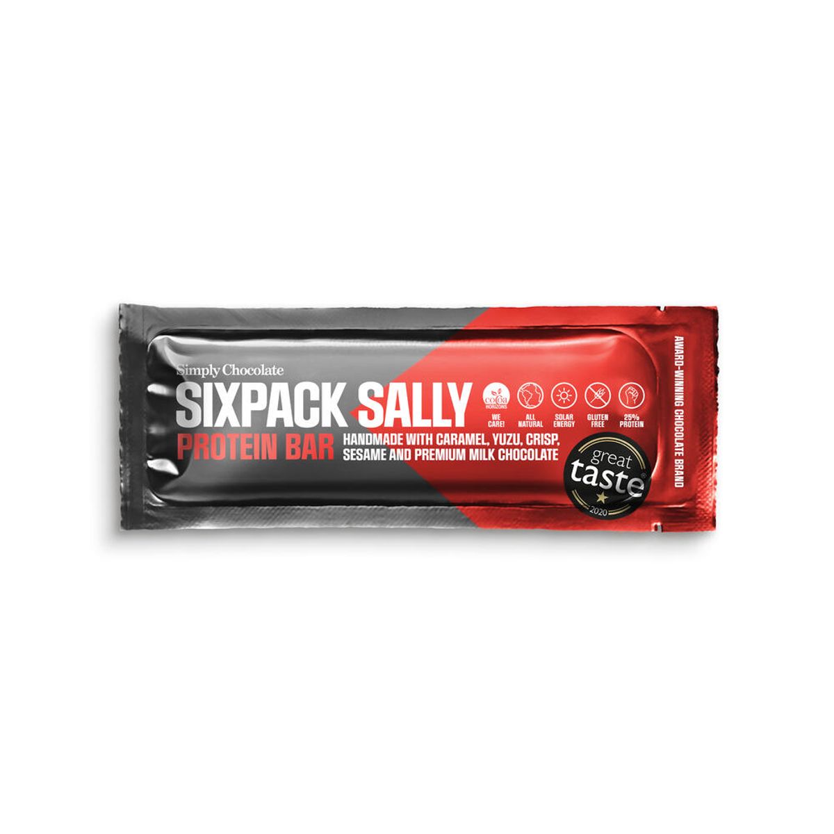 Simply Chocolate Sixpack Sally, 40g.