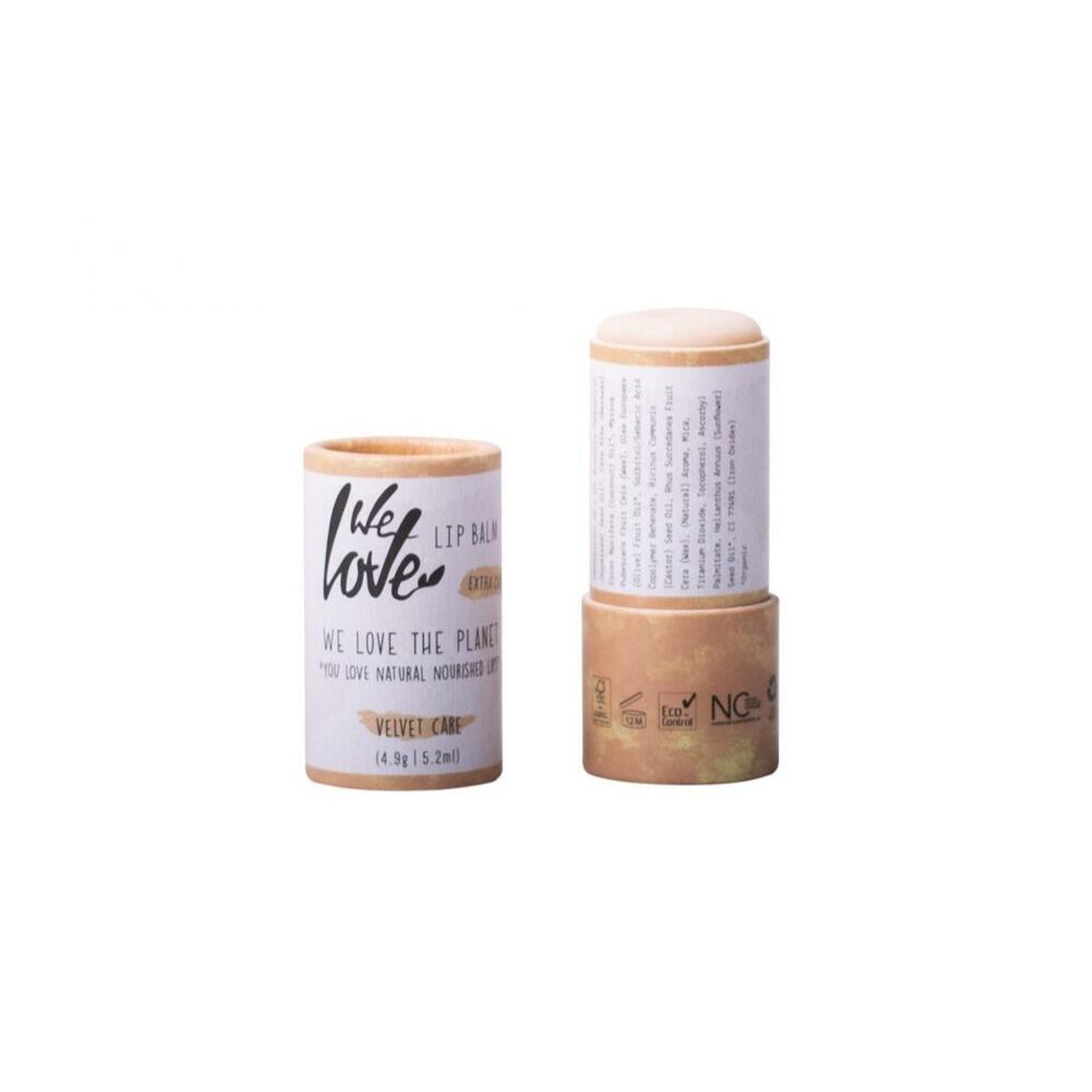 We Love The Planet Lip Balm Velvet Care, 4,9g.