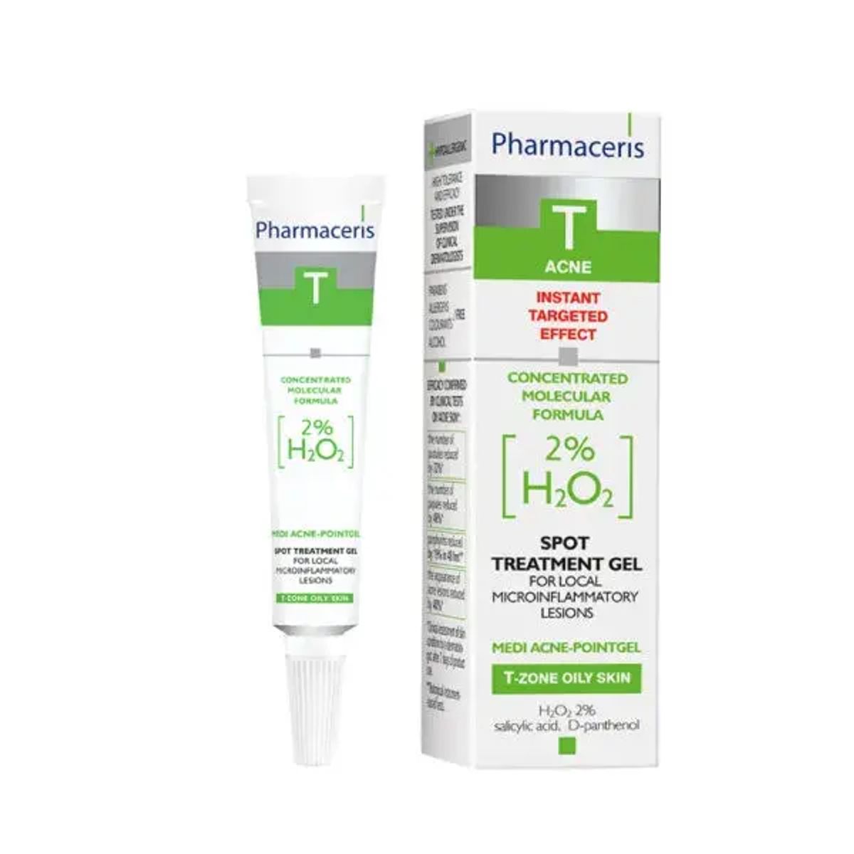 Pharmaceris T Medi Acne Point Gel Til Lokale Microinflammatoriske Forandringer 2% Hâ0â, 10ml