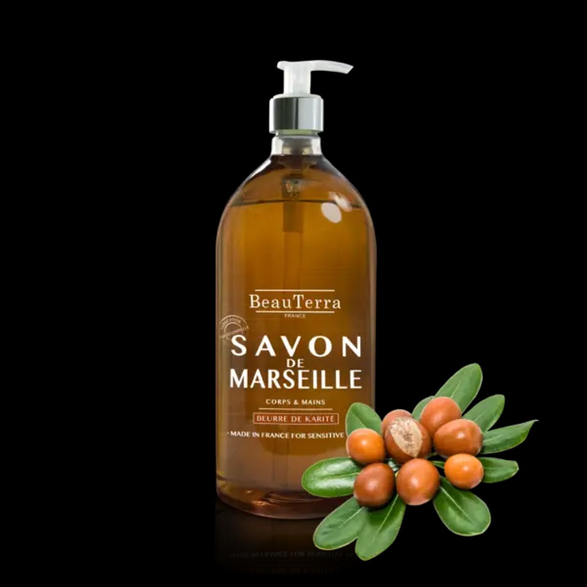 Beau Terra Marseille Liquid Soap - Shea Butter, 300ml