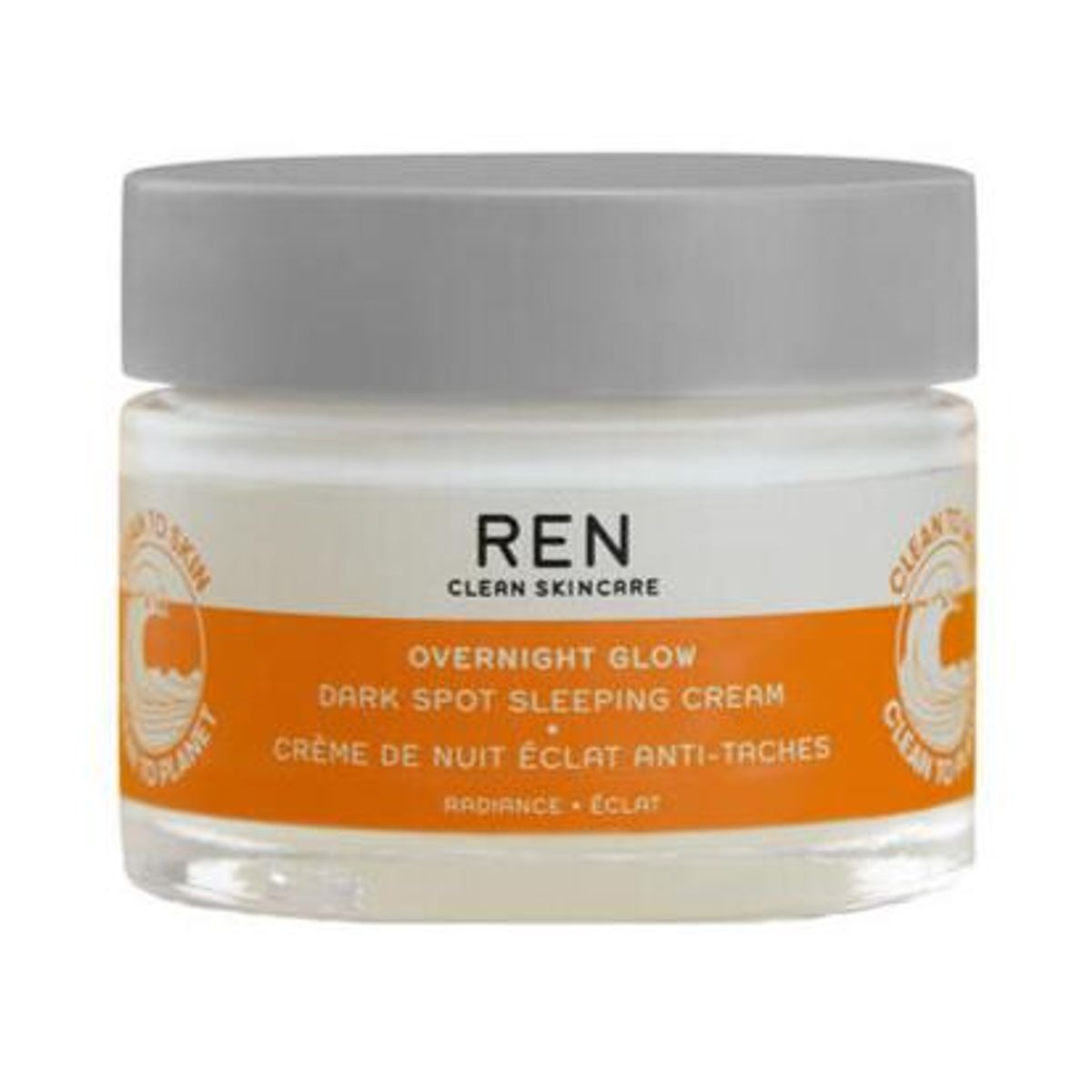 Ren Clean Skincare Radiance Overnight Dark Spot Sleeping Cream, 50ml.