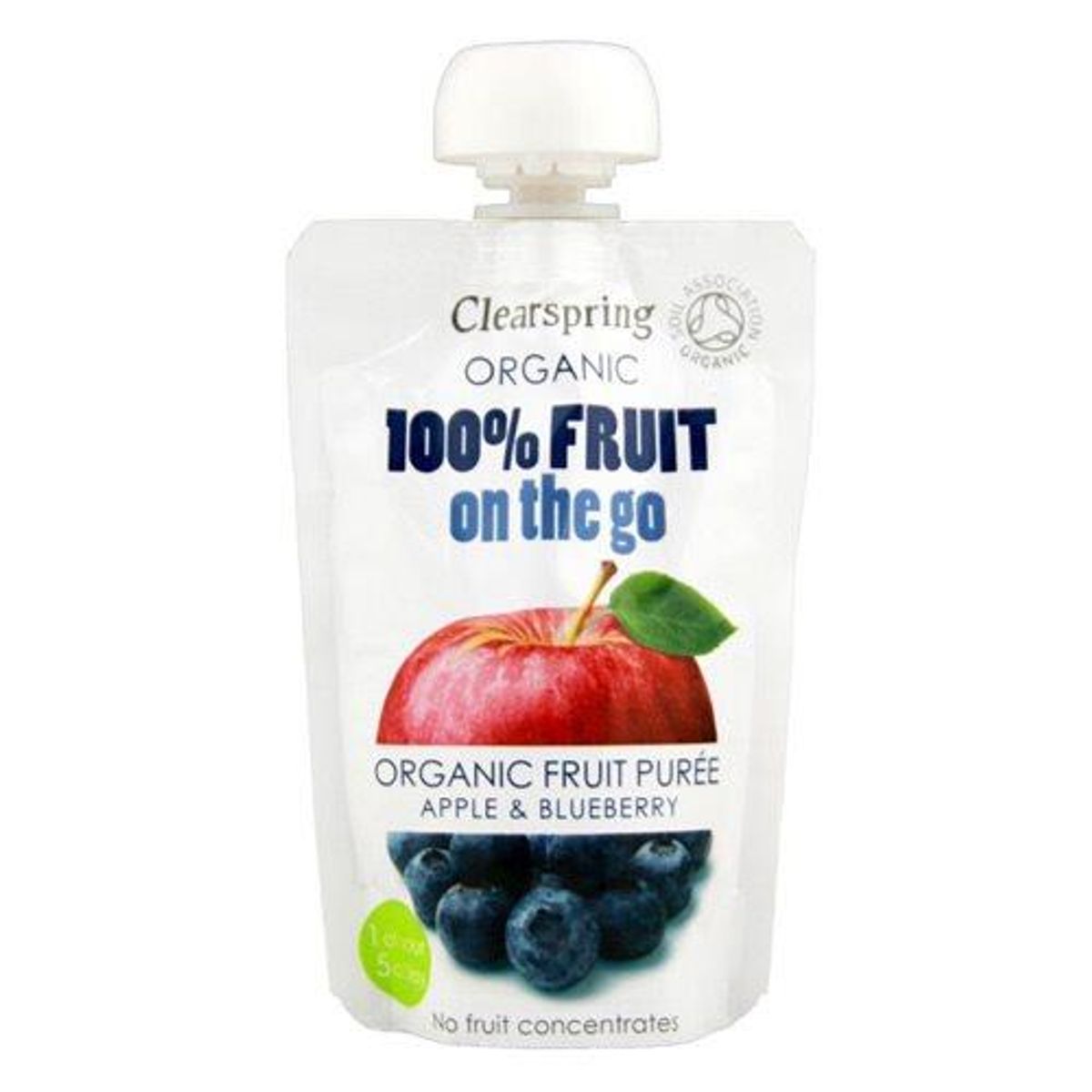 Clearspring Æble, Blåbær fruit on the go Ø, 120g