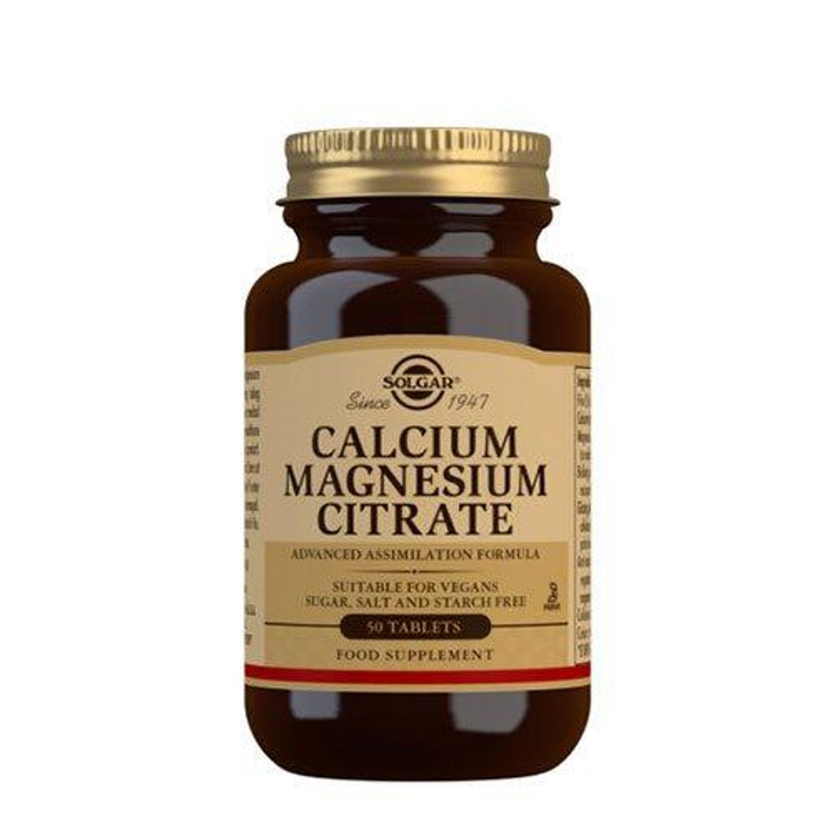 Solgar Calcium Magnesium Citrate, 50tab