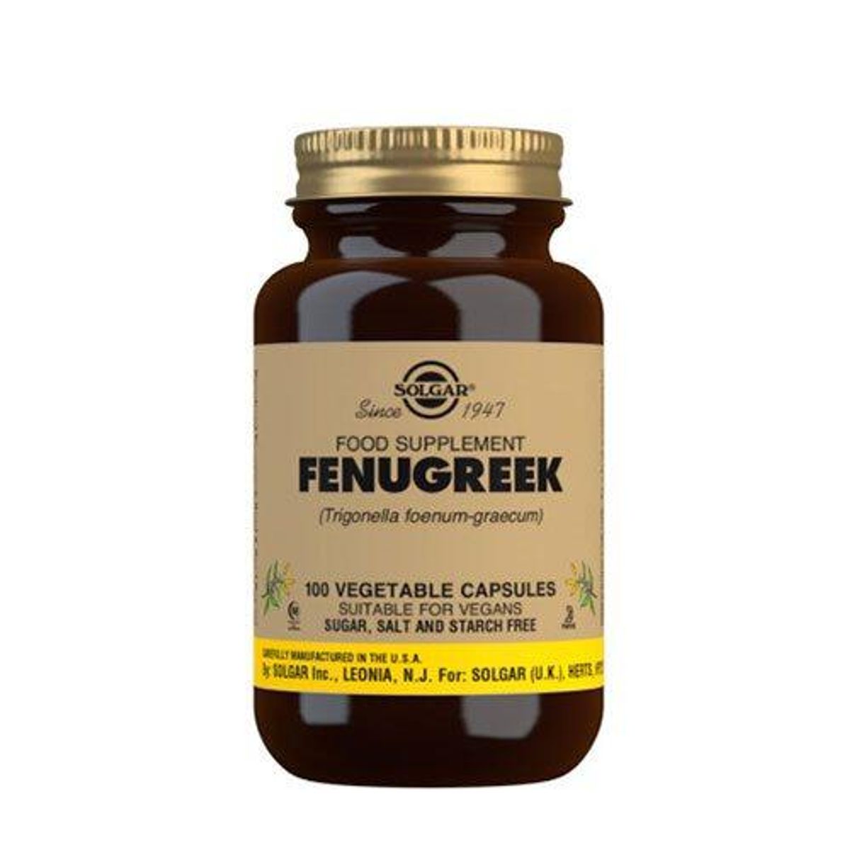 Solgar Fenugreek Bukkehornsfrø, 100kap