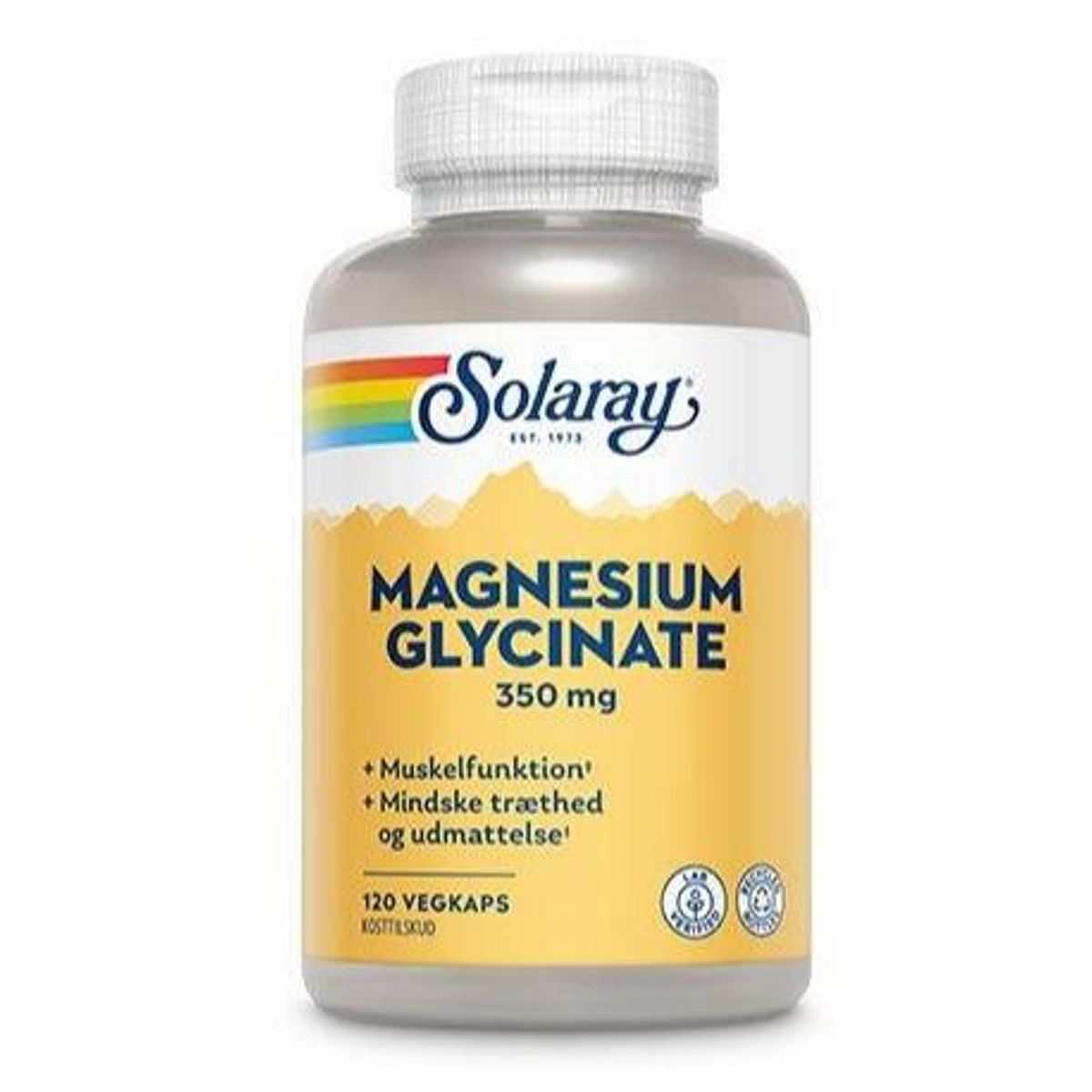 Solaray Magnesium Glycinate, 350mg, 120kaps.