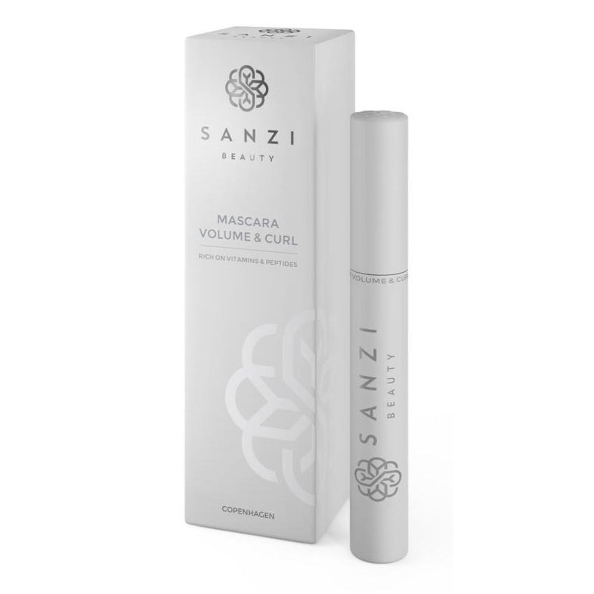 Sanzi Beauty Mascara Volume & Curl, Brun, 6ml.