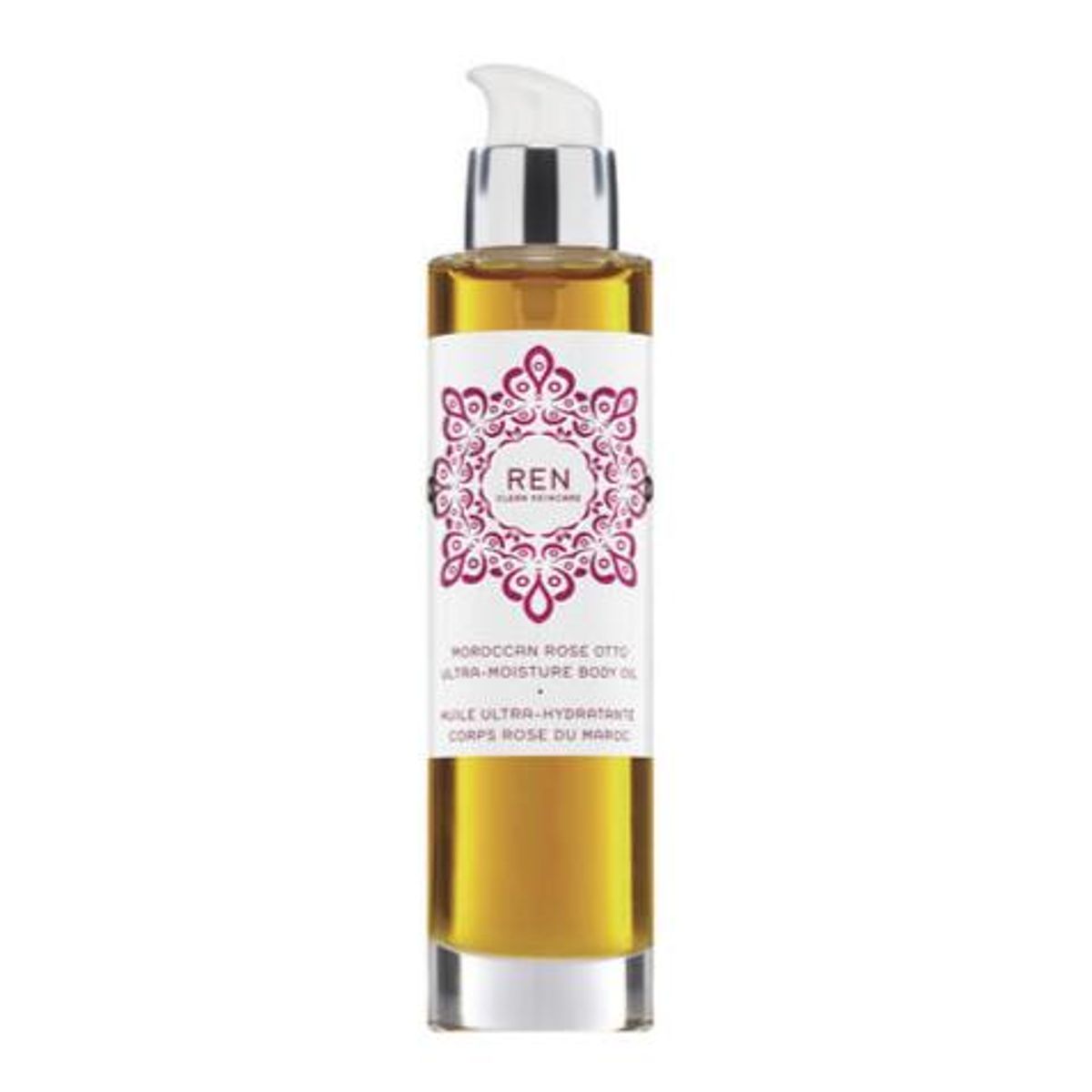 REN Clean Skincare Moroccan Rose Otto Ultra-Moisture Body Oil, 100ml.