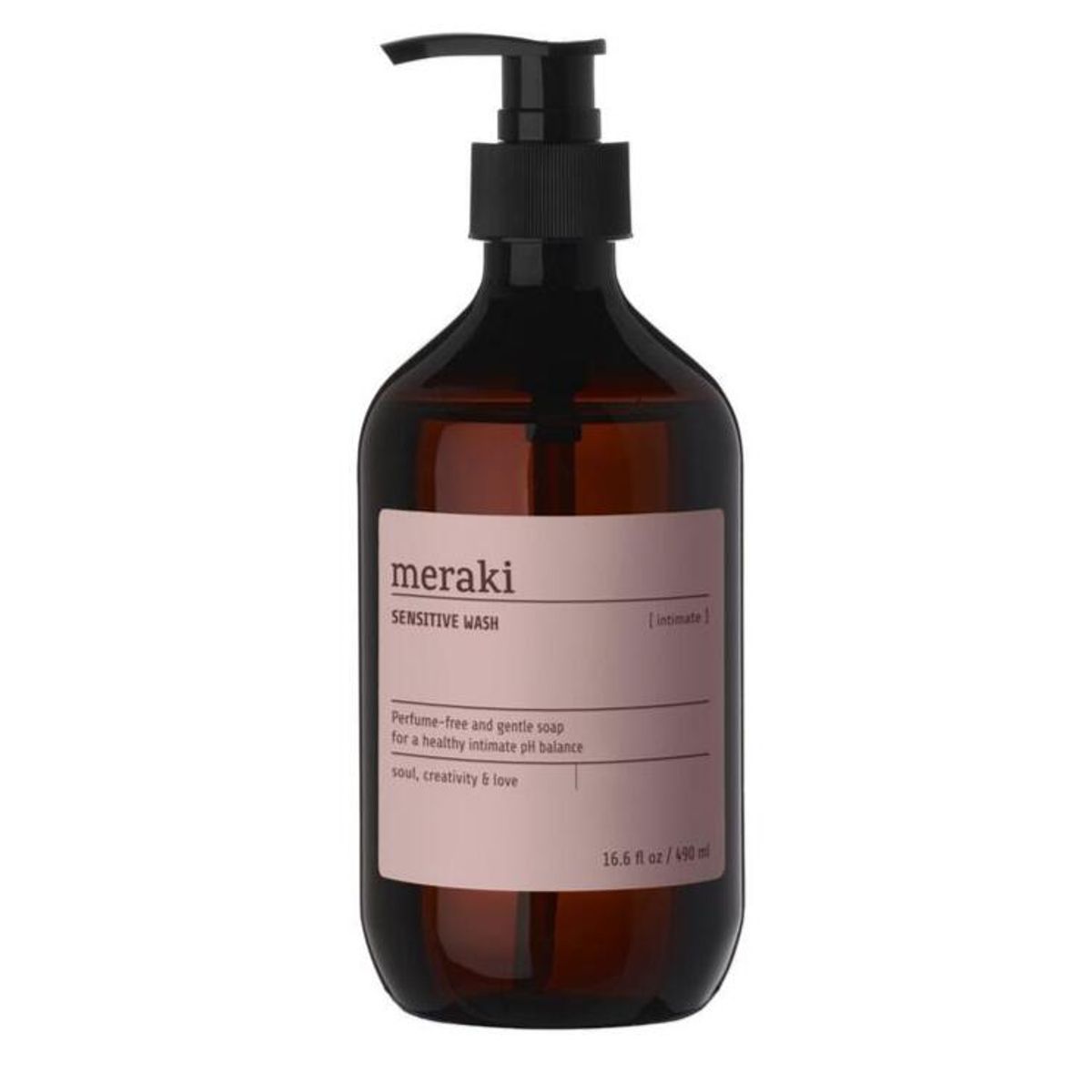 Meraki Sensitive Wash, Intimate, 490ml.