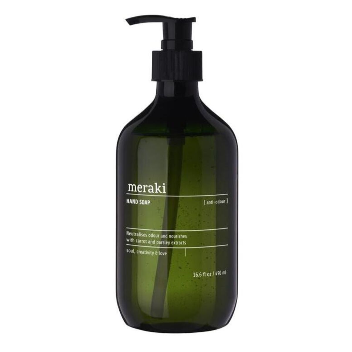 Meraki Hand soap, Anti-odour, 490ml.