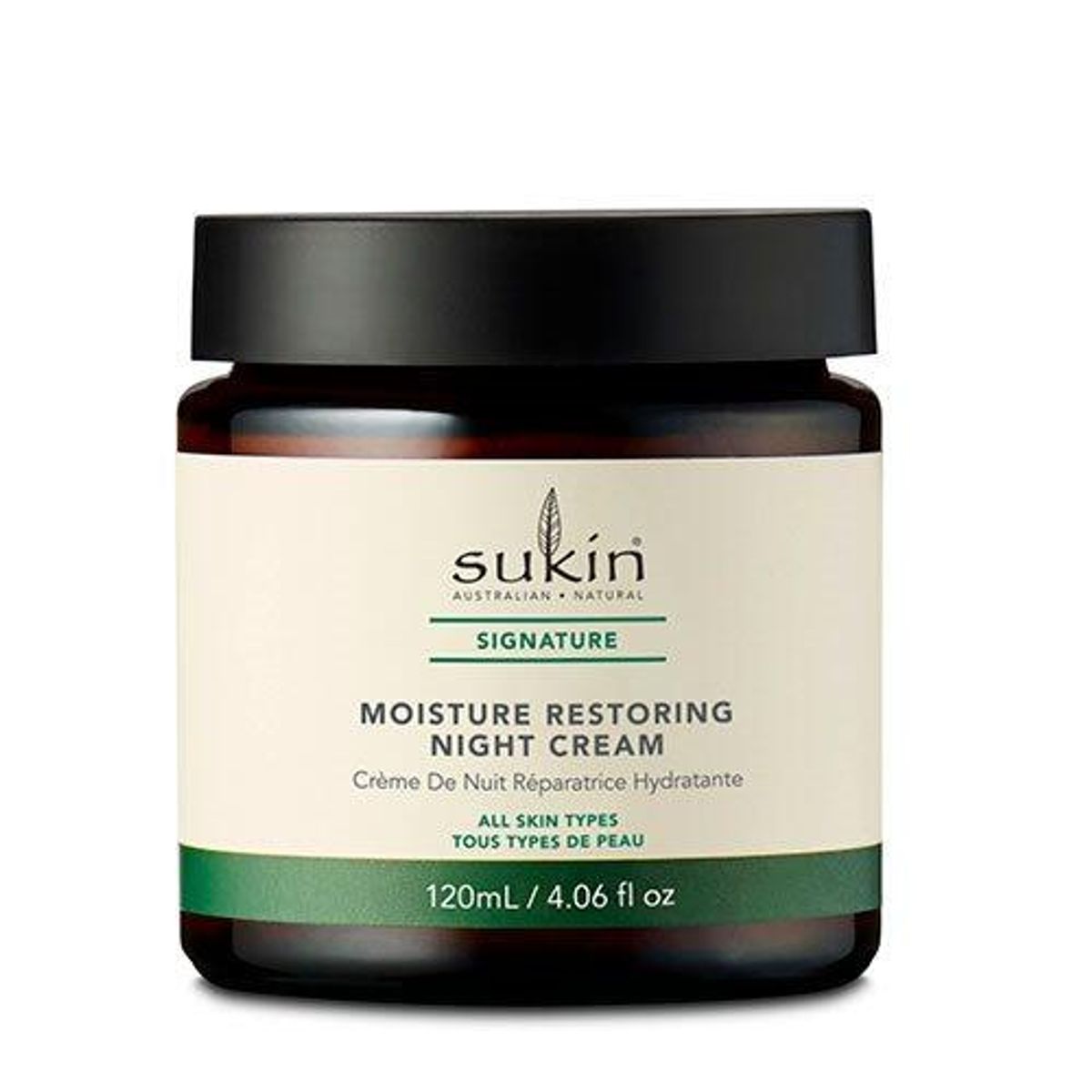 Sukin Night Cream Moisture Restoring Signature, 120ml.