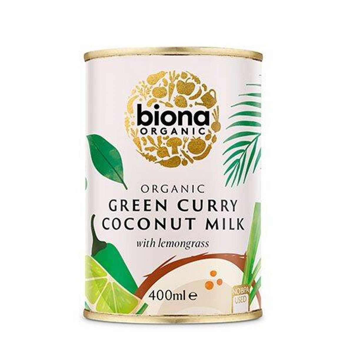 Biona Organic Kokosmælk Grøn karry m. citrongræs Ø, 400g