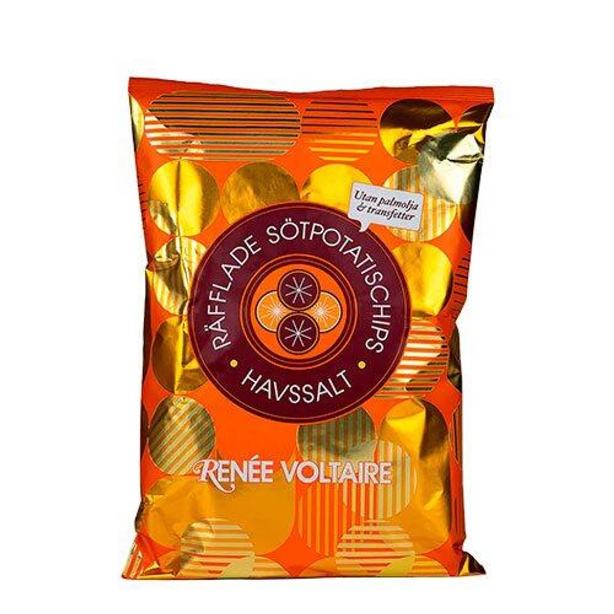 Renée Voltaire Riflede sødpotatischips m. havsalt, 125g.