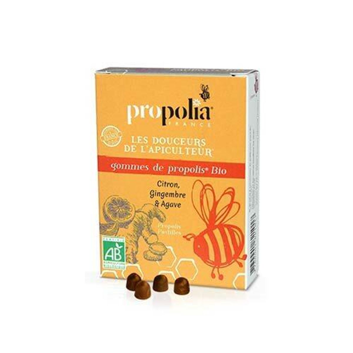 Propolia Propolis sugetabletter m. Ingefær Ø, 45g