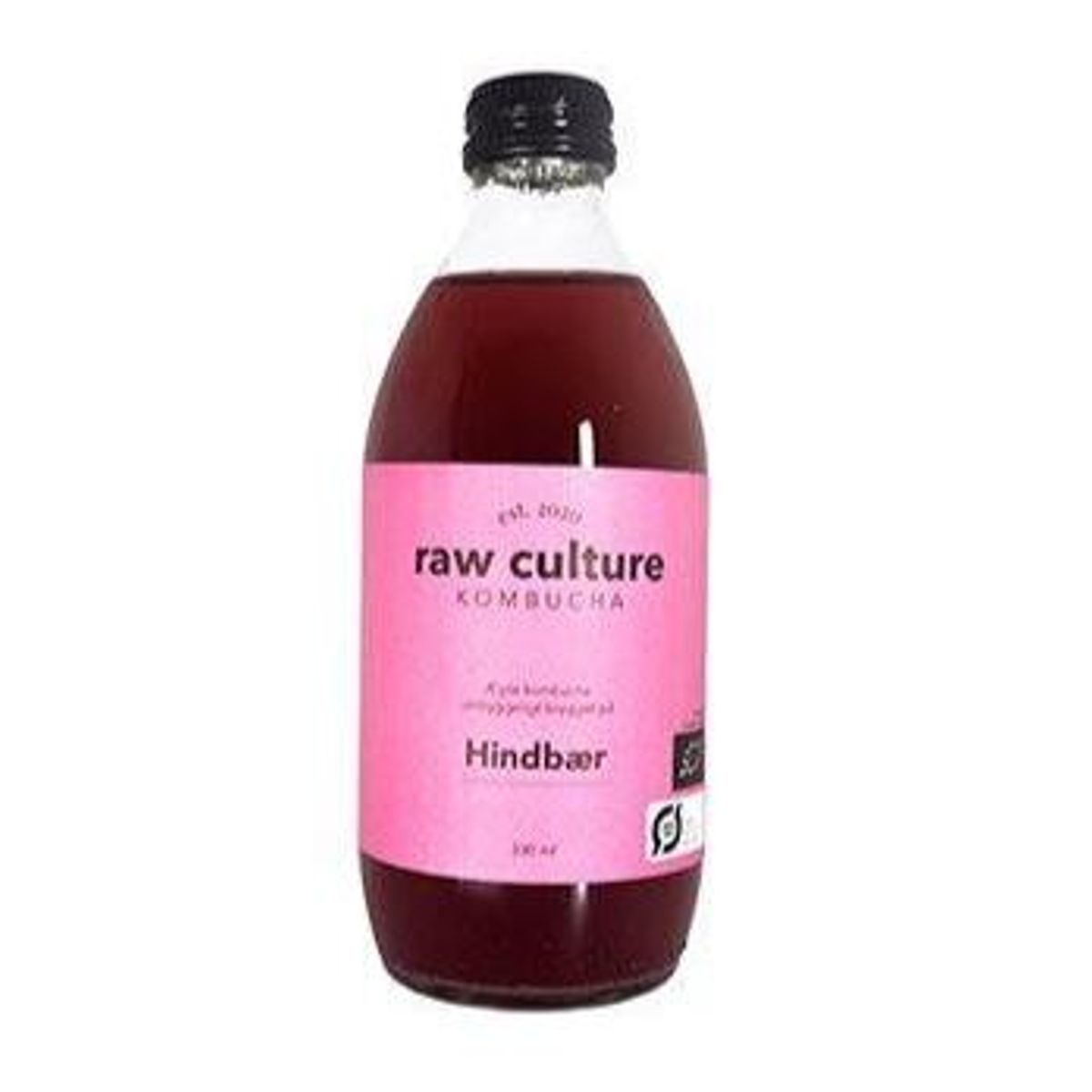 Raw Culture Kombucha Hindbær Ø, 330ml