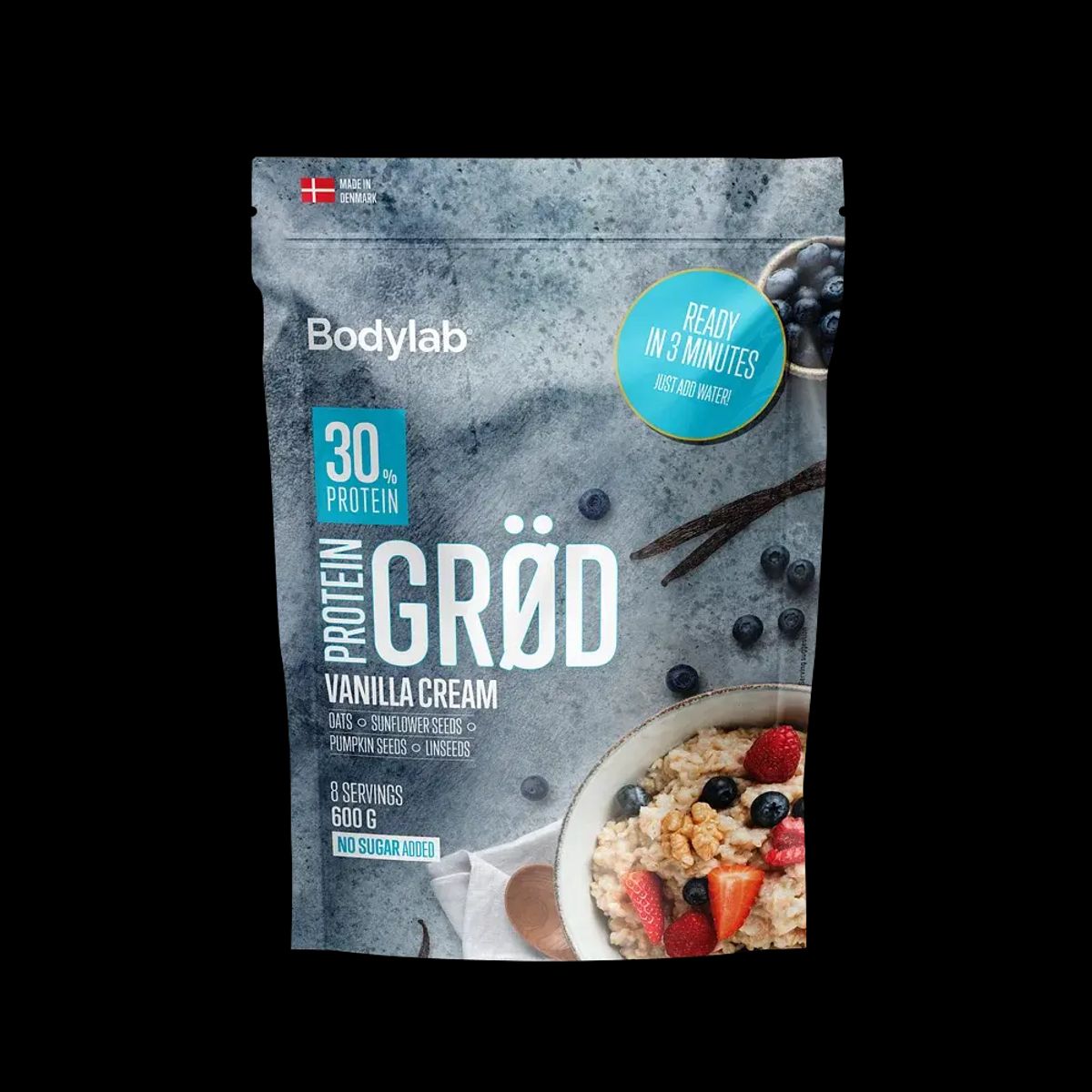 Bodylab Protein Grød vanilla cream, 600g