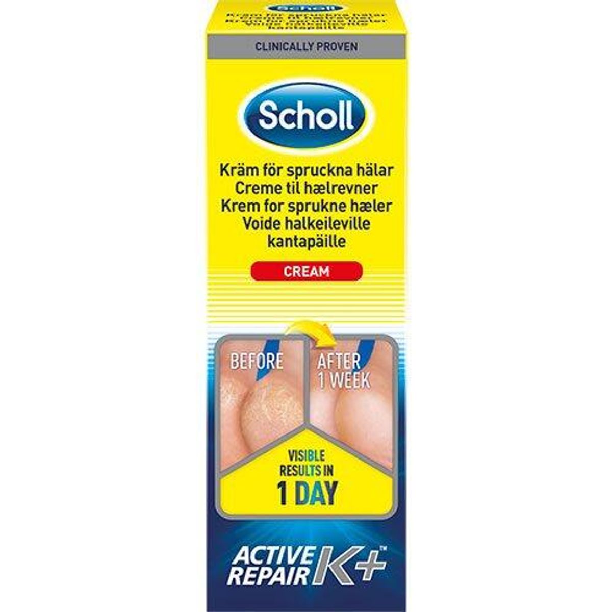 Scholl Heel Crack Cream Act.repair K+, 60ml