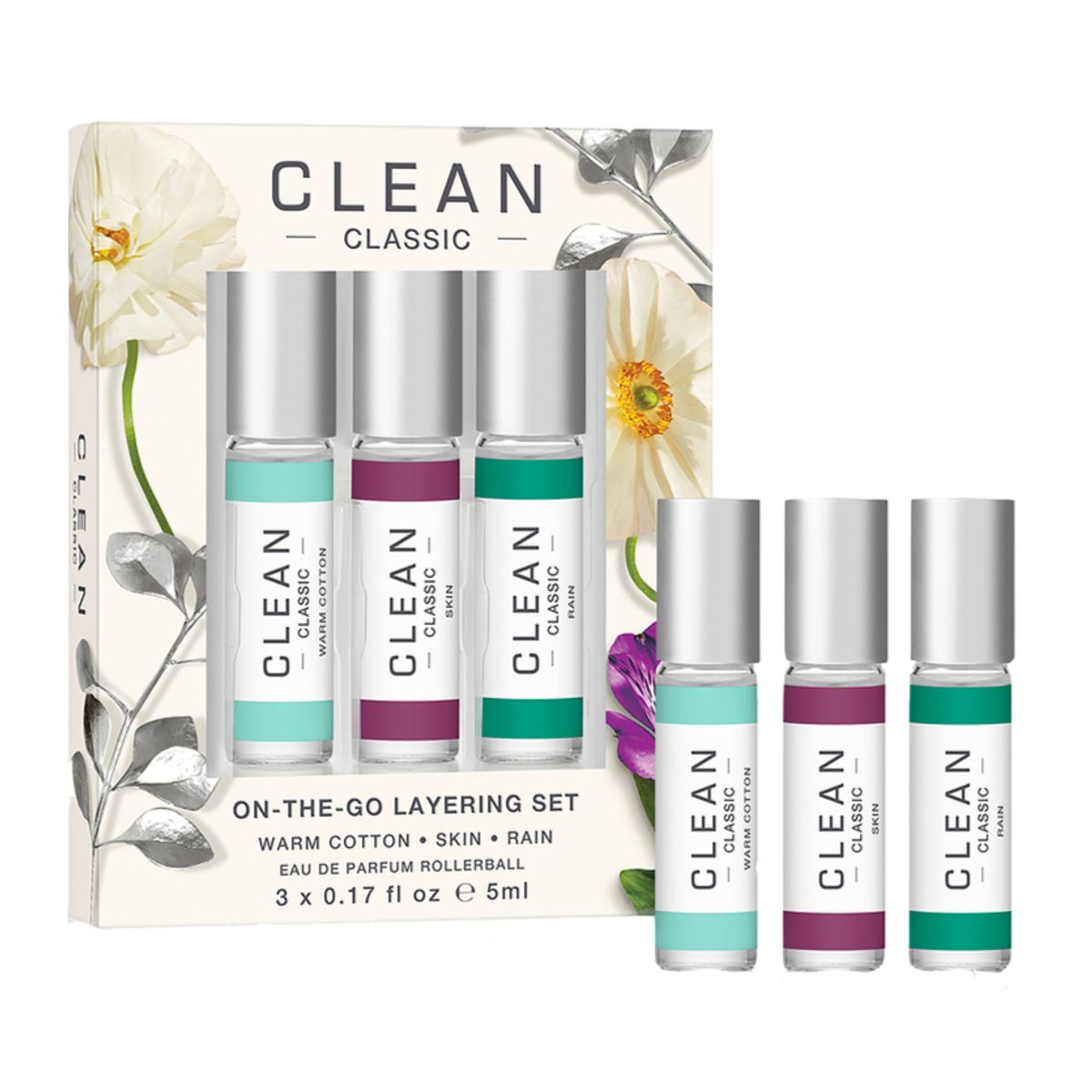 Clean Classic On-the-Go Layering Set, 3x5ml.