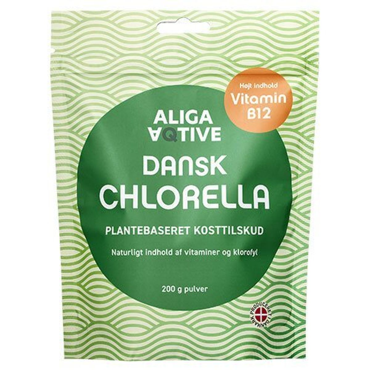 Aliga Aqtive Dansk Chlorella pulver, 200g