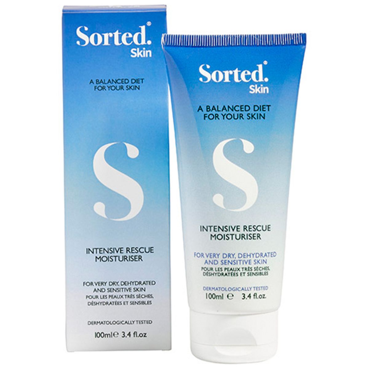 Sorted Skin Intensive Rescue Moisturiser, 100ml.