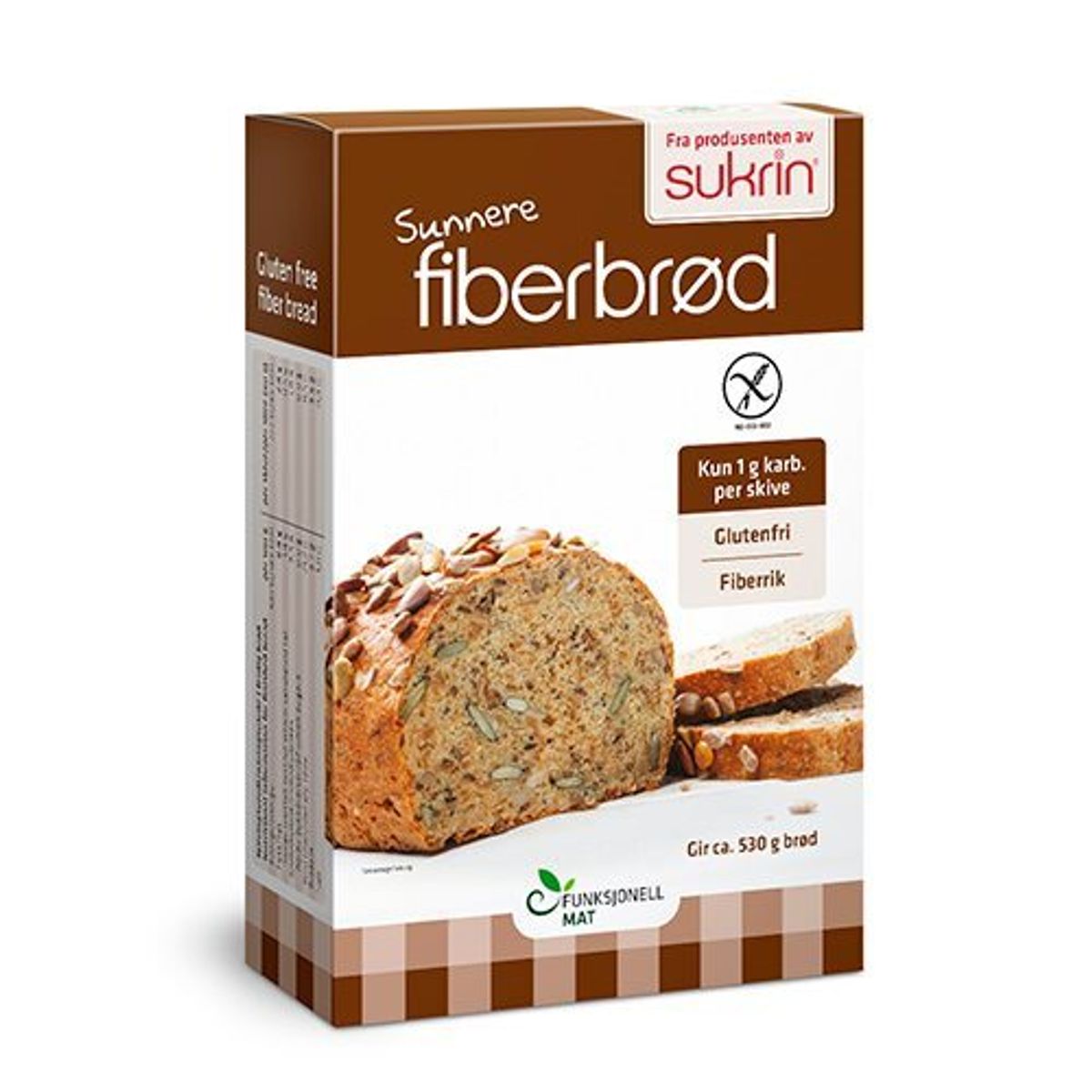 Fiberbrød glutenfri, 250g