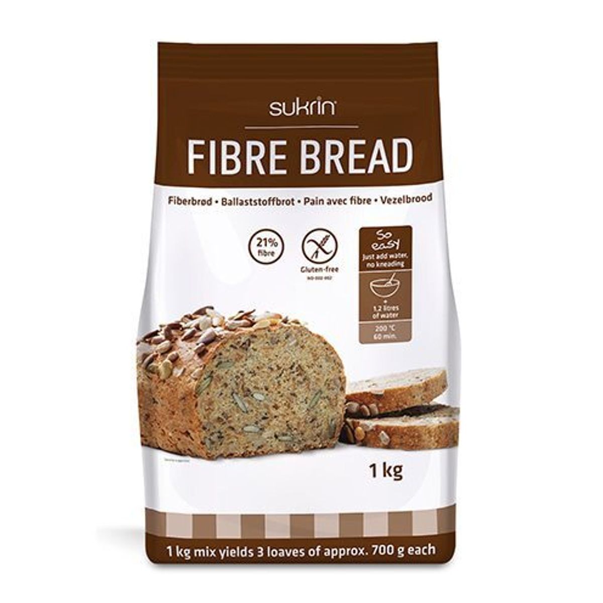 Fibre bread glutenfri, 1kg