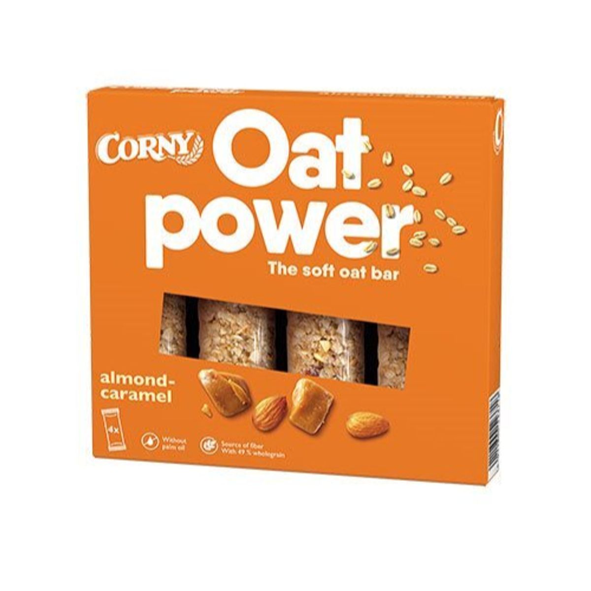 Corny Oatpower Almond-Caramel, 4x35g.