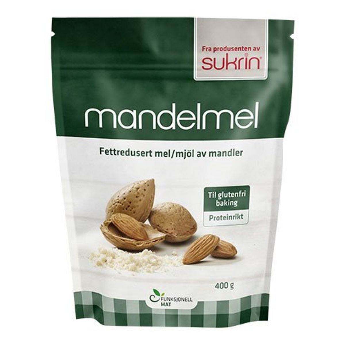 Mandelmel fedtreduceret, 400g