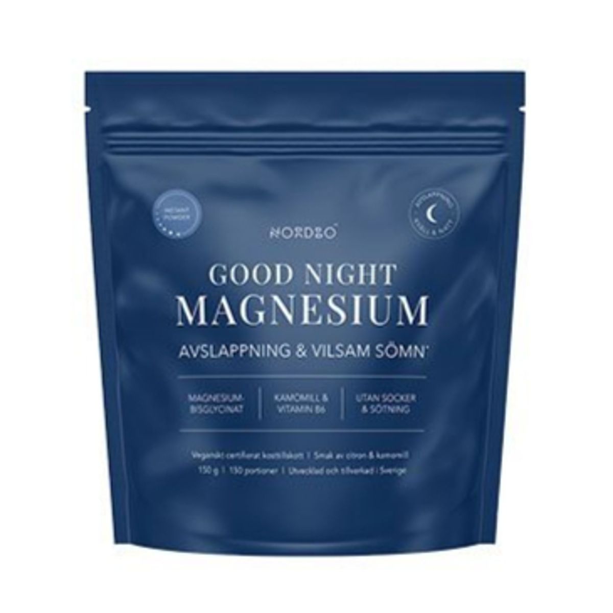 Nordbo Good Night Instant Magnesium pulver, 150g.