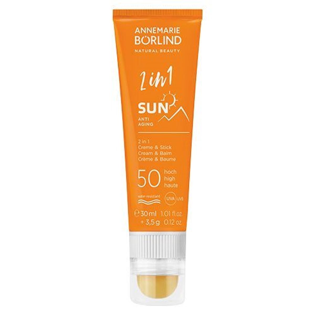 AnneMarie Börlind SUN 2 in1 Cream & Stick anti-aging SPF 50, 30ml