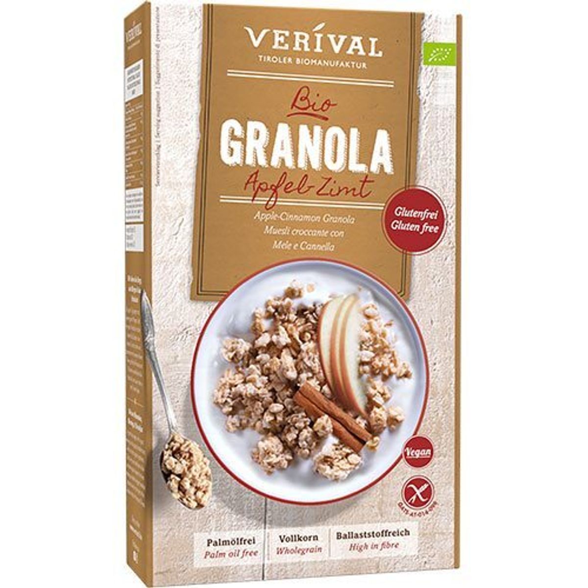 Verival Bio Granola Æble-Kanel Ø, 325g.