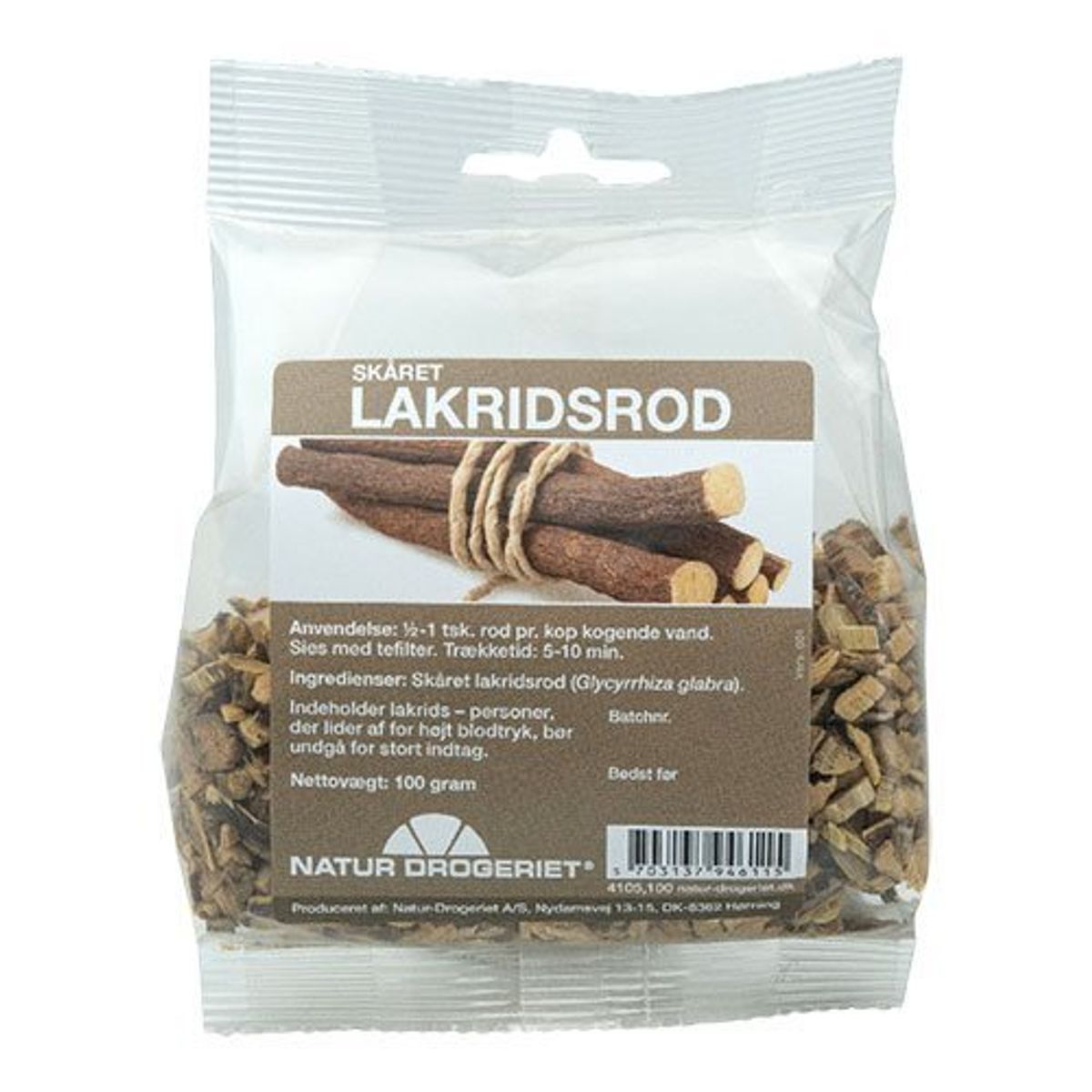 Natur-Drogeriet Lakridsrod skåret, 100g