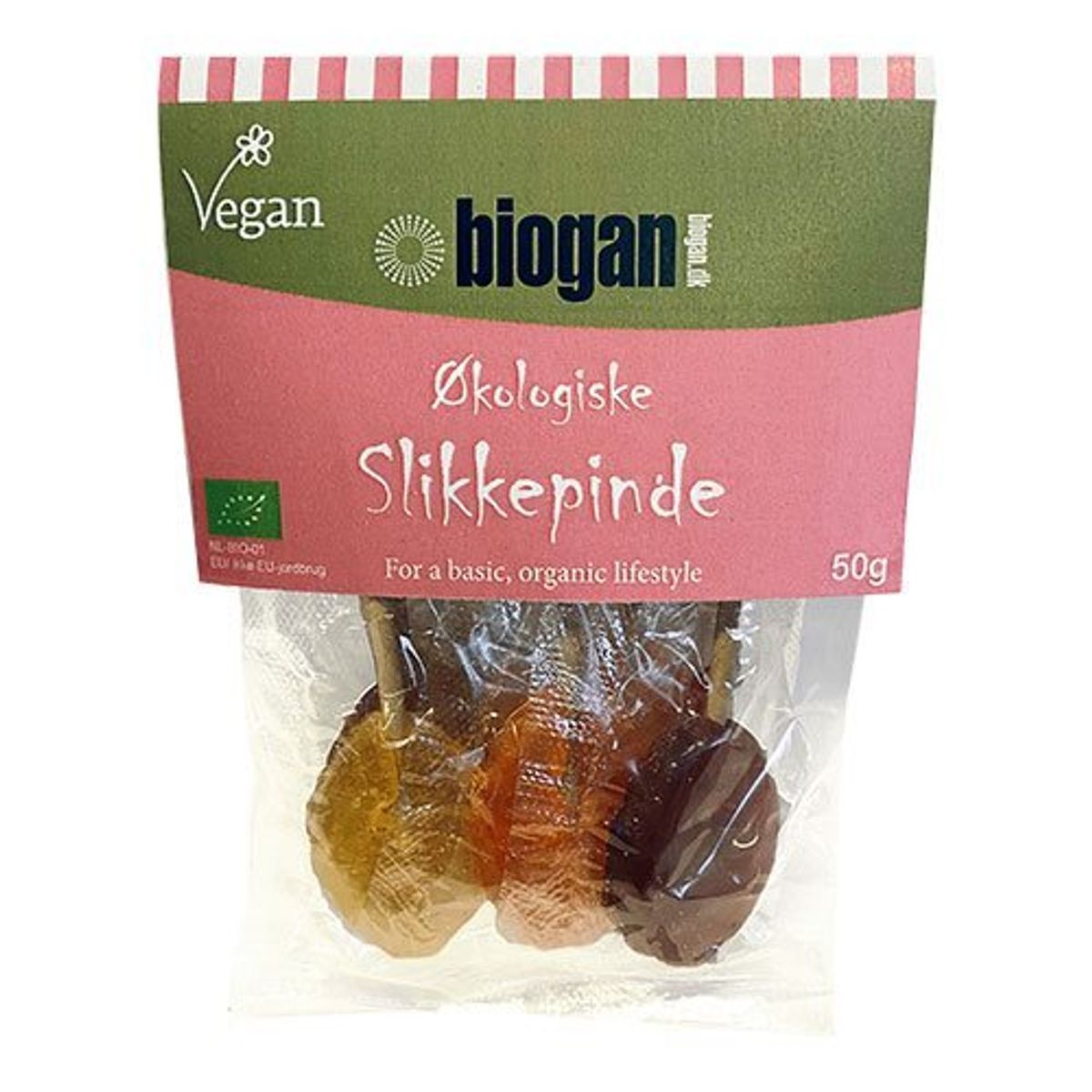 Biogan Slikkepinde Ø, 50g