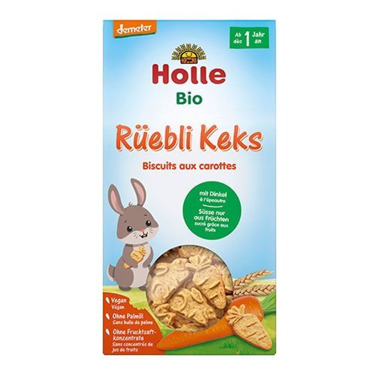 Holle Rüebli Keks Ø, Demeter, 125g