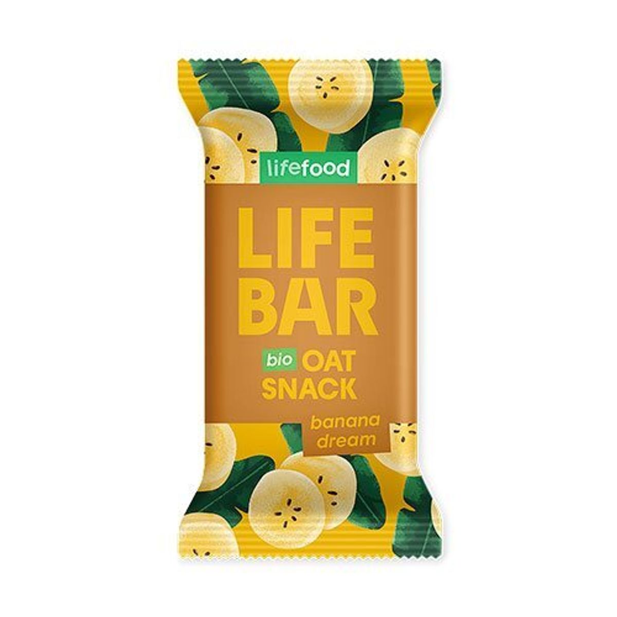 Lifefood Lifebar Havre Snack Banana Dream Ø, 40g